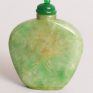 Chinese apple green jade snuff bottle
